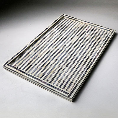 LARGE STRIPED TRAY
