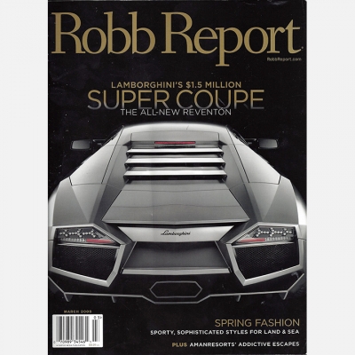 2008 March Robb Report - Cover