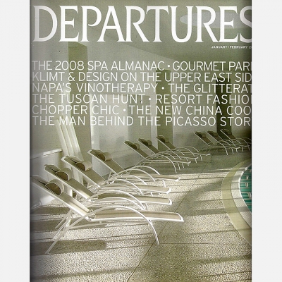 2008 January Departures Magazine - Cover