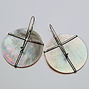 MOTHER OF PEARL SHELL EARRINGS