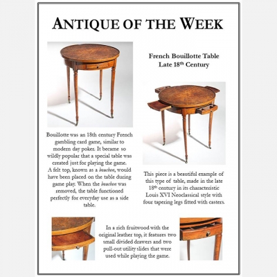 FRENCH BOUILLOTTE TABLE