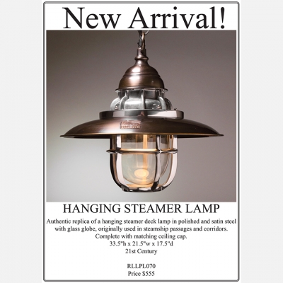 2019 JUNE - Hanging Steamer Lamp