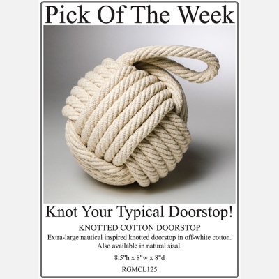2024 Knotted Cotton Doorstop