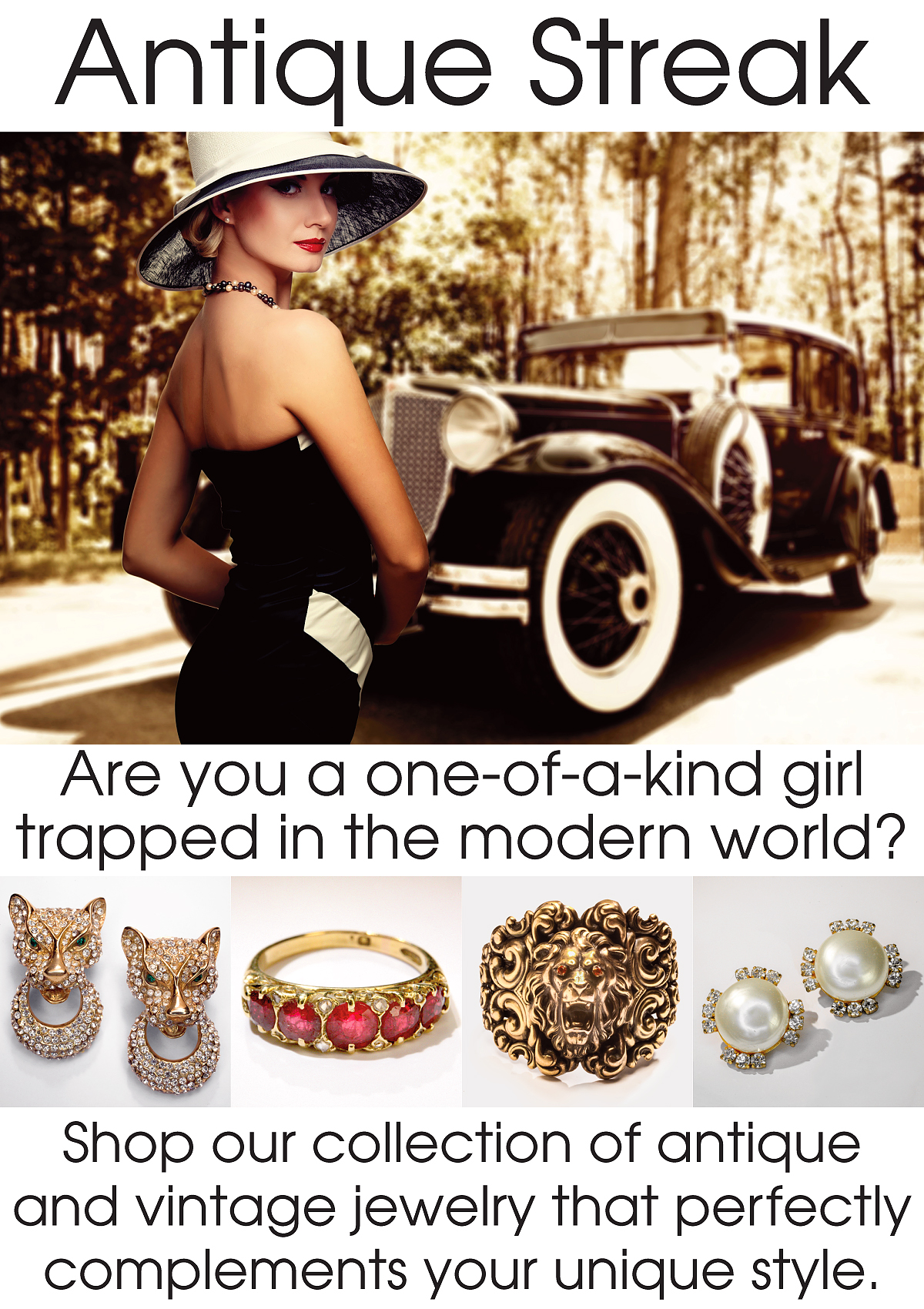 Shop our collection of antique and vintage jewelry that perfectly complements your unique style.