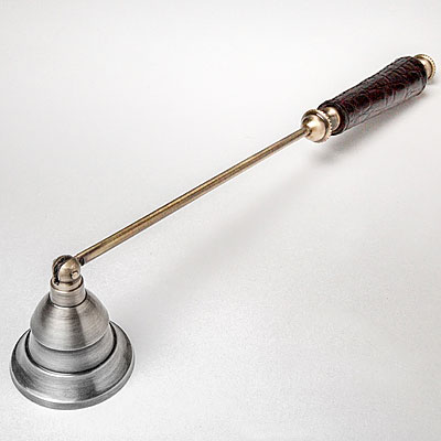 BROWN FAUX CROC CANDLE SNUFFER