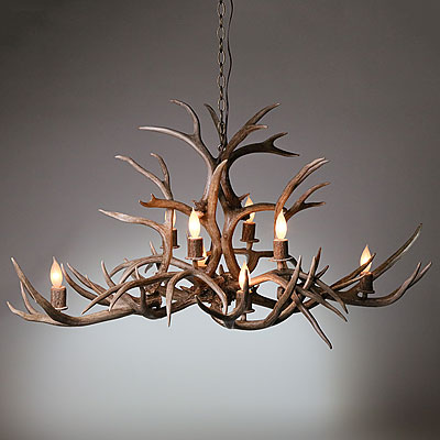 OVAL ANTLER CHANDELIER