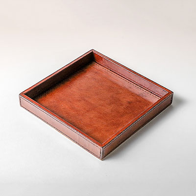 SMALL LEATHER TRAY