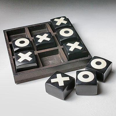 Horn/Bone Tic Tac Toe Set