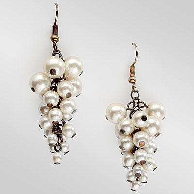Antique Earrings gold rubies pearls flower South Indian fine granulati –  Brenda Ginsberg Antique Jewelry