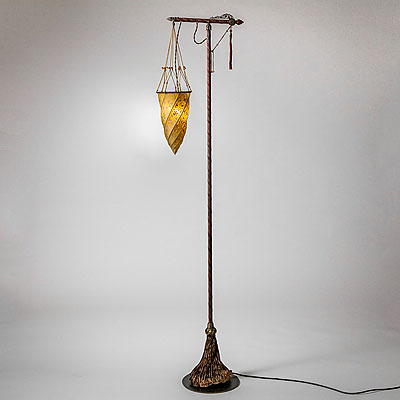 silk floor lamp