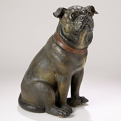 TERRACOTTA PUG DOG