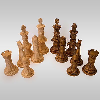 CARVED CHESS SET