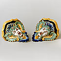 MAJOLICA WALL BRACKETS