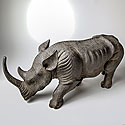 LARGE SCULPTED RHINO