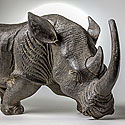 LARGE SCULPTED RHINO