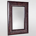 LEATHER FRAMED MIRROR