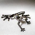 LARGE BRASS FROG