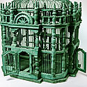 VINTAGE PAINTED BIRD CAGE