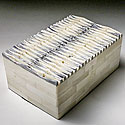 SMALL THATCHED BONE BOX