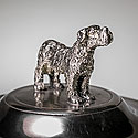 DOG COOKIE JAR WITH FINIAL