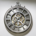 PEWTER WALL CLOCK