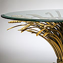GOLD WHEAT SIDE TABLE