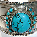 TURQUOISE & SILVER CUFF BRACELET