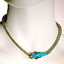 VICTORIAN TURQUOISE SNAKE NECKLACE
