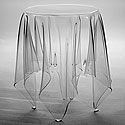 LARGE LUCITE SIDE TABLE