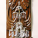 WOOD & CRYSTAL WALL SCONCES