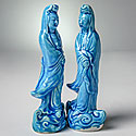 CHINESE BLUE FIGURES