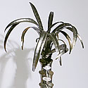 PAIR OF SILVER PALM TREES